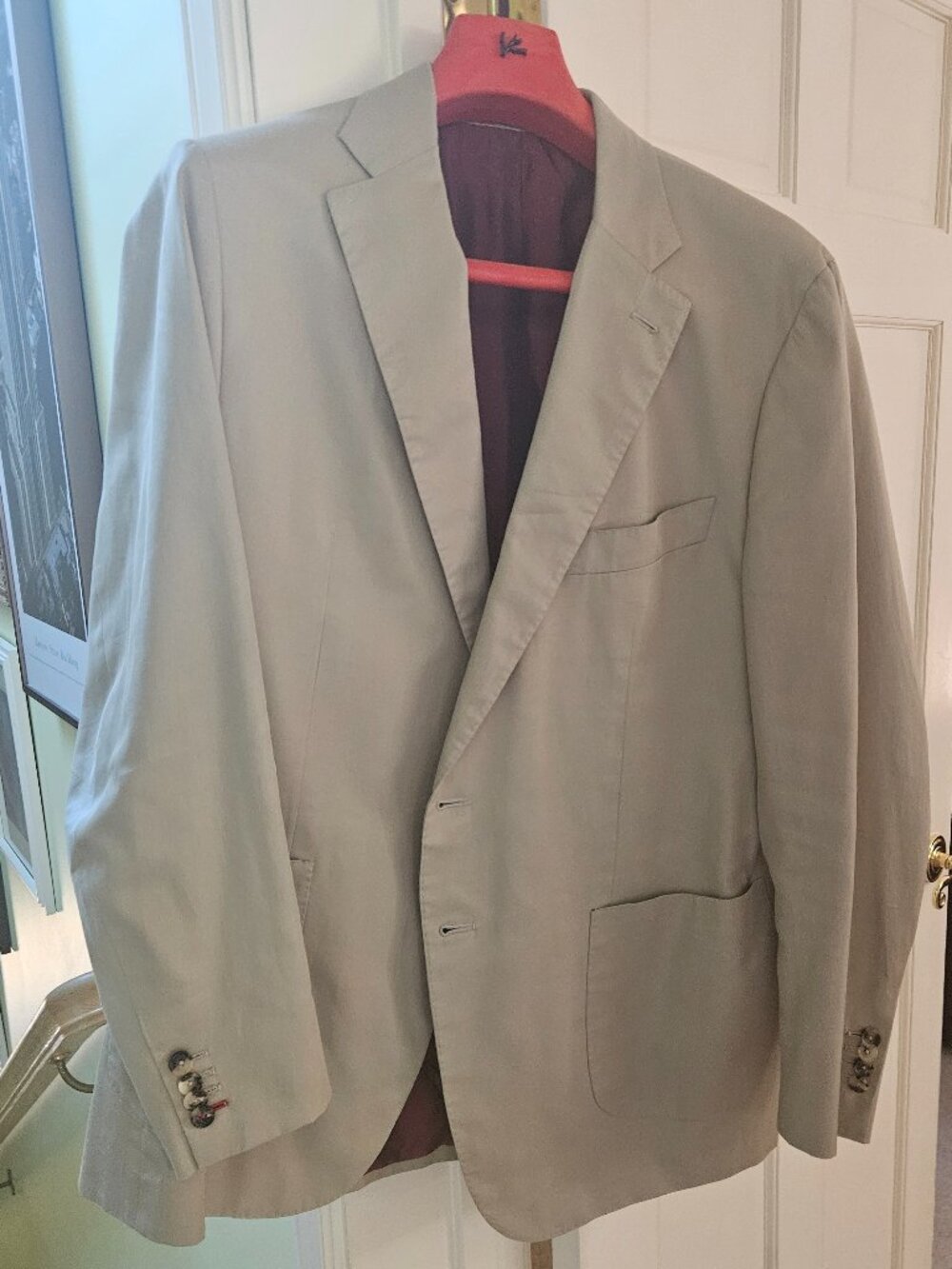Isaia Napoli Domenico Cotton blazer 48 58